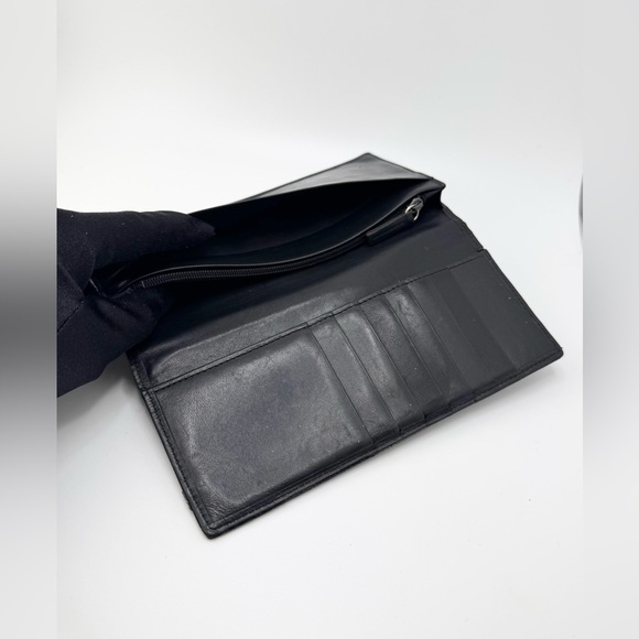 Burberry Black Label Long Wallet with Silver Hardware - Picture 4 of 14